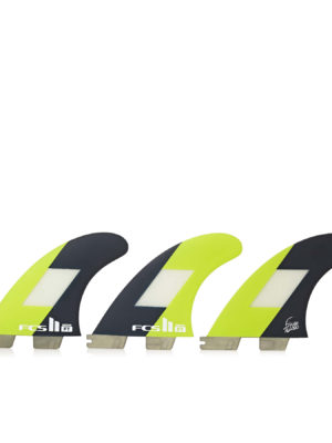 FCS II Filipe Toledo Performance Core Thruster Fin - Lime Multi Colour