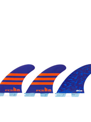 FCS II Julian Wilson Performance Aircore Tri Fin - Blue Orange