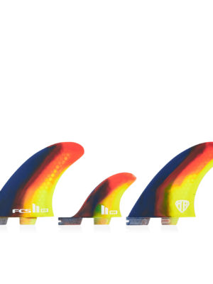 FCS II Mark Richards Performance Core 2+1 Twin Fin - Multi Colour Swirl