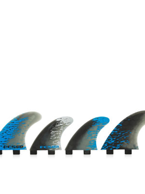 FCS Performance Core 5 Quad Fin - Blue Smoke