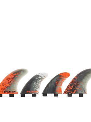 FCS Performance Core 7 Quad Fin - Orange Smoke