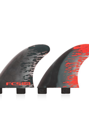 FCS Performance Core G-XQ Quad Rear Fin - Red Smoke