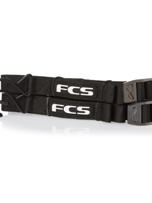 FCS Premium Bungy Lock Tie Downs - Black