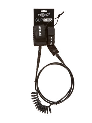 FCS SUP Regular Essential Surf Leash - Black