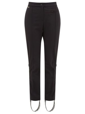 Fendi - Roma Logo-stripe Stirrup Ski Trousers - Womens - Black