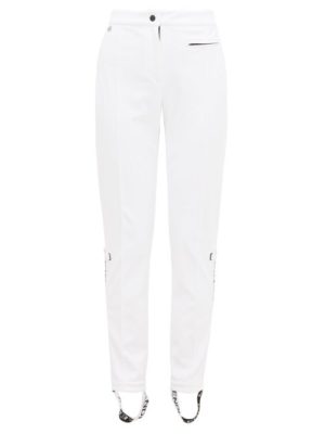 Fendi - Roma Logo-stripe Stirrup Ski Trousers - Womens - White