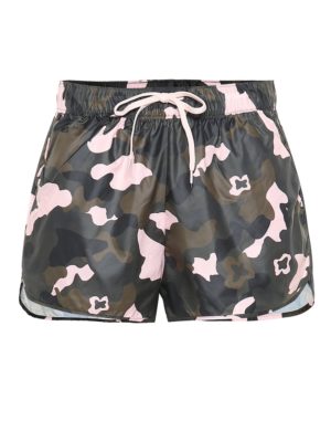 Forest Camo Run printed shorts