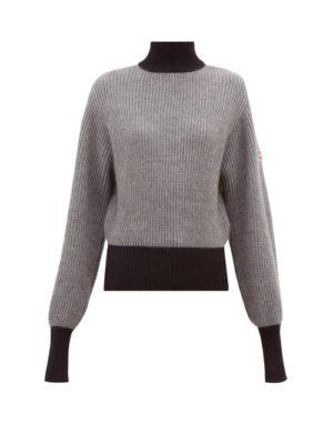 Fusalp - Muzelle Panelled High-neck Sweater - Womens - Grey