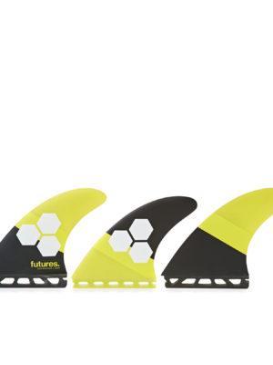 Futures AM2 Honeycomb Thruster Fin - Yellow Black