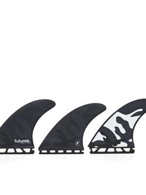 Futures Jordy Large Honeycomb Fin - Black/white Camo