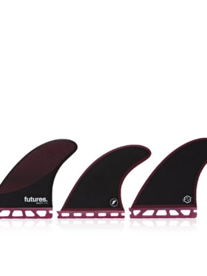 Futures P6 Legacy Thruster Fin - Burgundy Black