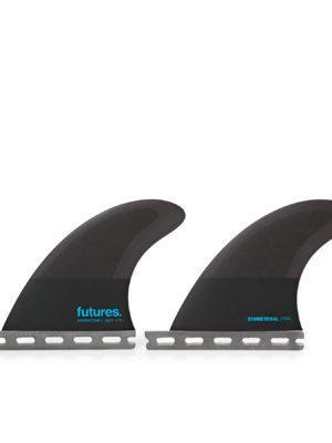 Futures QD2 3.75 Symmetrical Honeycomb Quad Fin - Smoke Blue