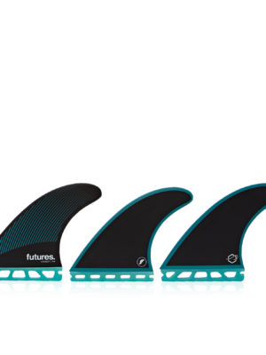 Futures R6 Legacy Thruster Fin - Teal Black