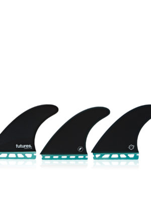 Futures R8 Legacy Thruster Fin - Teal Black