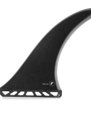 Futures Tiller Fiberglass Longboard Fin - Solid Black Smoke