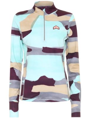 Ginger camouflage soft-shell jacket