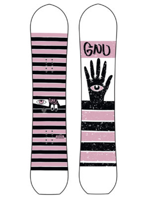 Gnu Semi Gloss C2 Girls Snowboard - Multicolour