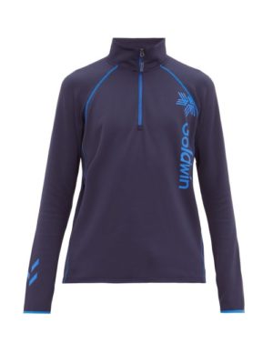 Goldwin - Logo-print Zipped Fleece - Mens - Navy