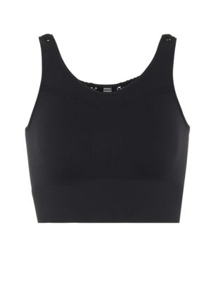 Grayson jersey and mesh sports bra