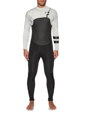 Hurley Advantage Plus 4/3mm Chest Zip Wetsuit - Light Cream