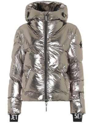 Julia metallic padded ski jacket