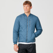 MP Pro-Tech Quilted Bomber Jacket - Petrol Blue - S