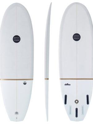 Maluku The Shake Eco Gold Futures 5 Fin Surfboard - Grey