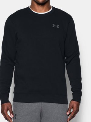 Men's UA Rival Fleece Solid Fitted Crew