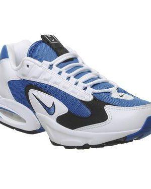 Nike Air Max 96 Triax WHITE VARSITY ROYAL BLACK SPORT,White, Blue and Black,White, Black and Red