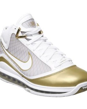 Nike Lebron Vii CNY WHITE METALLIC GOLD,White and Gold,Black, Red and Yellow,Black