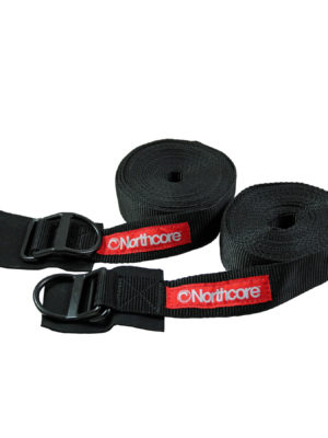 Northcore D Ring 5 Metre Tie Downs - Black