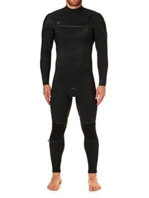 O'Neill Psycho One 5/4mm Chest Zip Wetsuit - Black/ Black