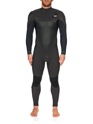 O'Neill Psycho Tech 5/4+ Chest Zip Full Wetsuit - Raven Black