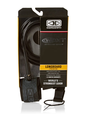 Ocean and Earth Longboard 9ft Surf Leash - Black