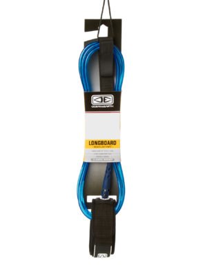 Ocean and Earth Longboard Knee Regular Moulded Surf Leash - Blue