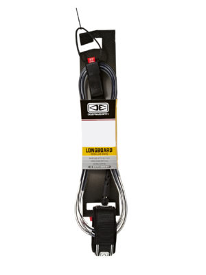 Ocean and Earth Longboard Regular Moulded Knee Surf Leash - Black