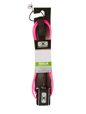 Ocean and Earth Regular 6ft Surf Leash - Pink