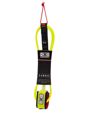 Ocean and Earth Sunset Diamond Flex Surf Leash - Yellow