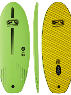 Ocean and Earth The Bug Twin Fin Surfboard - Lime