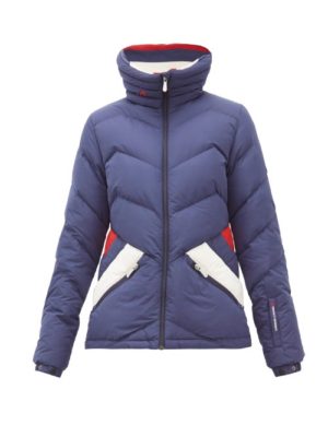 Perfect Moment - Après Duvet Down-filled Ski Jacket - Womens - Navy