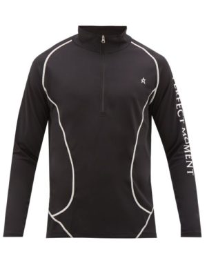 Perfect Moment - Thermal Technical Stretch-jersey Sweater - Mens - Black