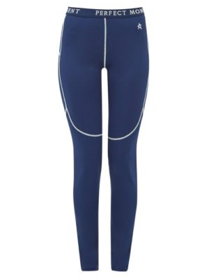 Perfect Moment - Thermal Technical-jersey Leggings - Womens - Navy