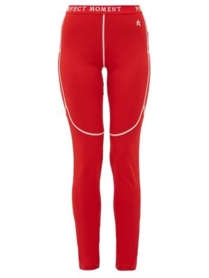 Perfect Moment - Thermal Technical-jersey Leggings - Womens - Red