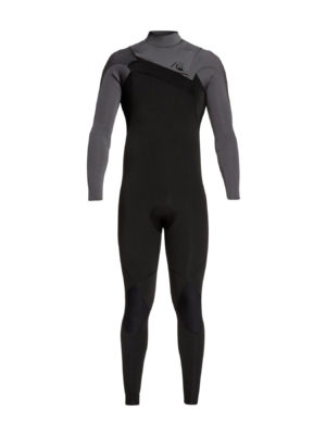 Quiksilver 3/2mm Highline Limited Monochrome Chest Zip Wetsuit - Black Jet Black