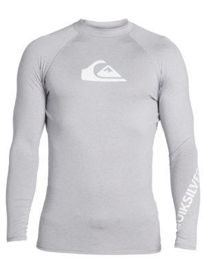 Quiksilver All Time Rash Vest - Sleet Heather