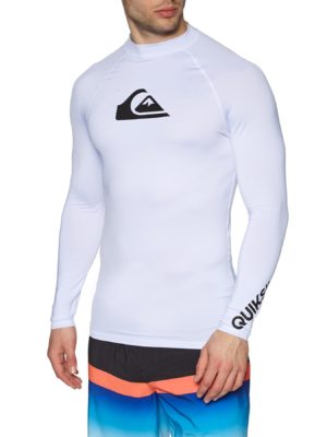 Quiksilver All Time Rash Vest - White