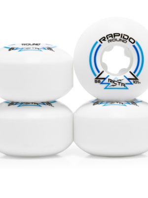 Ricta Rapido Round 101a Skateboard Wheel - White