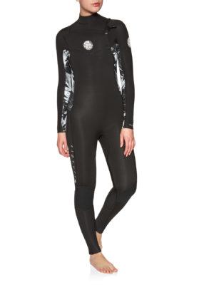 Rip Curl Dawn Patrol 5/3mm Chest Zip Wetsuit - Black/ Black