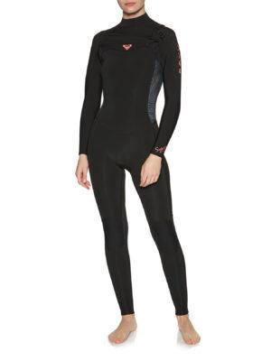 Roxy 4/3mm Syncro Chest Zip Womens Wetsuit - Black Gun Metal