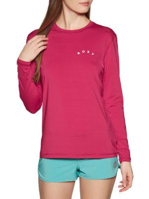 Roxy Enjoy Waves Long Sleeve Womens Rash Vest - Cerise